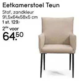 Leen Bakker Eetkamerstoel Teun aanbieding