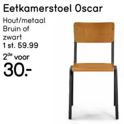 Leen Bakker Eetkamerstoel Oscar aanbieding