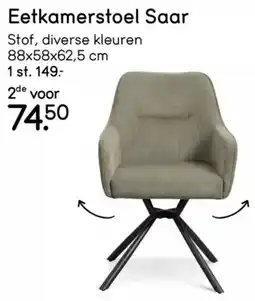 Leen Bakker Eetkamerstoel Saar aanbieding