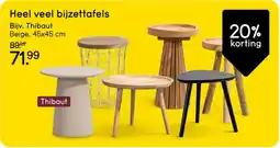 Leen Bakker Heel veel bijzettafels aanbieding