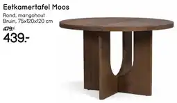 Leen Bakker Eetkamertafel Moos aanbieding