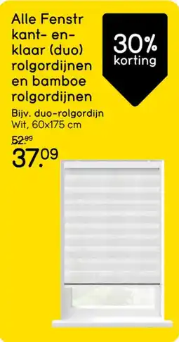 Leen Bakker Alle Fenstr kant en klaar duo rolgordijnen aanbieding