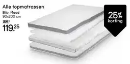 Leen Bakker Alle topmatrassen aanbieding