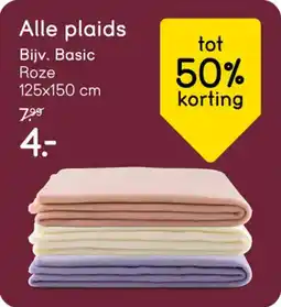 Leen Bakker Alle plaids aanbieding