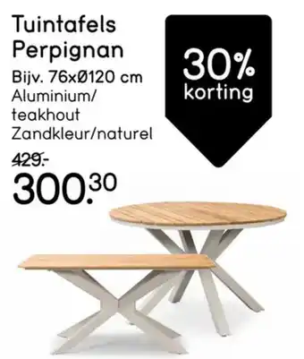 Leen Bakker Tuintafels Perpignan aanbieding