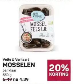 Ekoplaza Vette & Verhaart Mosselen aanbieding