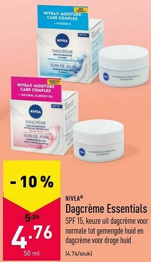 ALDI Dagcrème essentials aanbieding