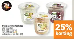 Albert Heijn Délio rauwkostsalades aanbieding