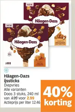 Albert Heijn Häagen-Dazs ijssticks aanbieding