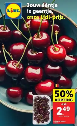 Lidl Belgische kersen aanbieding
