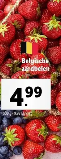 Lidl Belgische aardbeien aanbieding