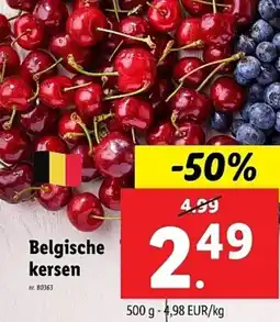 Lidl Belgische kersen aanbieding