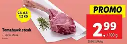 Lidl Tomahawk steak aanbieding