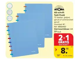 Carrefour A5-schrift Tutti Frutti aanbieding