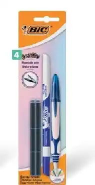 Carrefour Vulpen Easy Clic + inktwisser + 6 inktpatronen aanbieding