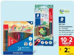 Carrefour Set van 12 kleurpotloden aanbieding