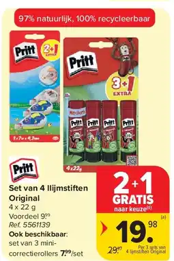 Carrefour Set van 4 llijmstiften Original aanbieding