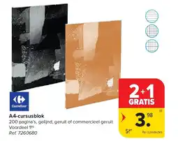Carrefour A4-cursusblok aanbieding