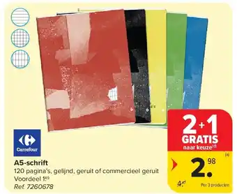 Carrefour A5-schrift aanbieding