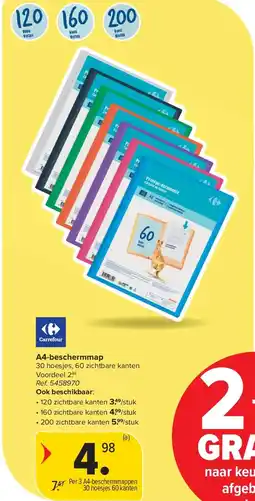 Carrefour A4-beschermmap aanbieding