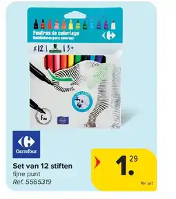 Carrefour Set van 12 stiften aanbieding