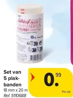 Carrefour Set van 5 plakbanden aanbieding