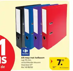 Carrefour A4-map met hefboom aanbieding