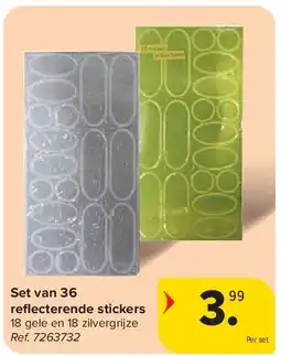Carrefour Set van 36 refl ecterende stickers aanbieding