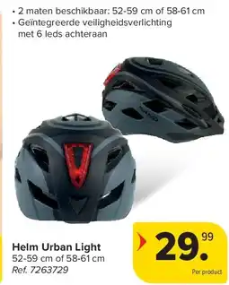 Carrefour Helm Urban Light aanbieding