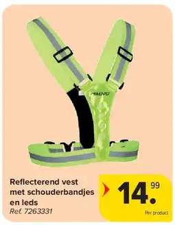 Carrefour Refl ecterend vest met schouderbandjes en leds aanbieding