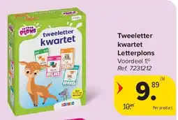 Carrefour Tweeletter kwartet Letterplons aanbieding