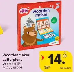 Carrefour Woordenmaker Letterplons aanbieding
