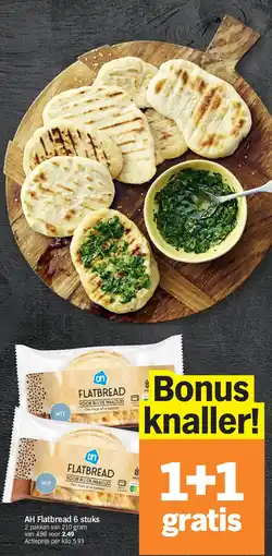 Albert Heijn AH Flatbread 6 stuks aanbieding