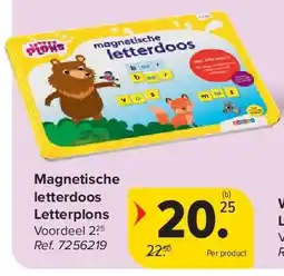 Carrefour Magnetische letterdoos Letterplons aanbieding