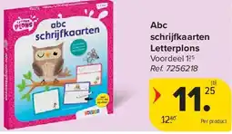 Carrefour Abc schrijfkaarten Letterplons aanbieding