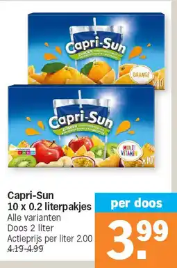 Albert Heijn Capri-Sun 10 x 0.2 literpakjes aanbieding