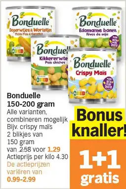 Albert Heijn Bonduelle 150-200 gram aanbieding