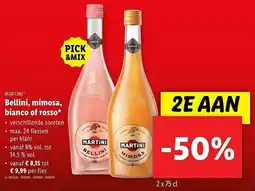 Lidl Martini Bellini, mimosa, bianco of rosso aanbieding