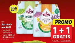 Lidl Spa Spa touch mocktail aanbieding