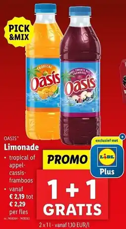 Lidl Oasis Limonade aanbieding