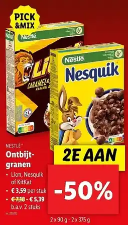 Lidl Nestlé ontbijtgranen aanbieding
