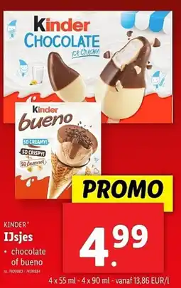 Lidl Kinder Isjes aanbieding