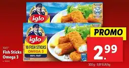 Lidl Iglo Fish Sticks Omega 3 aanbieding