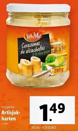 Lidl Sol&mar Artisjokharten aanbieding