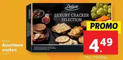 Lidl Deluxe Assortiment crackers aanbieding