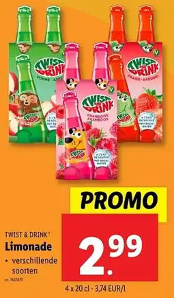 Lidl Twist & Drink Limonade aanbieding