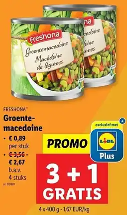 Lidl Freshona Groentemacedoine aanbieding