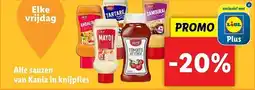 Lidl Alle sauzen van Kania in knijpfles aanbieding