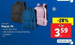 Lidl Crelando Rugzak aanbieding