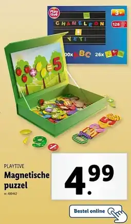 Lidl Playtive Magnetische puzzel aanbieding